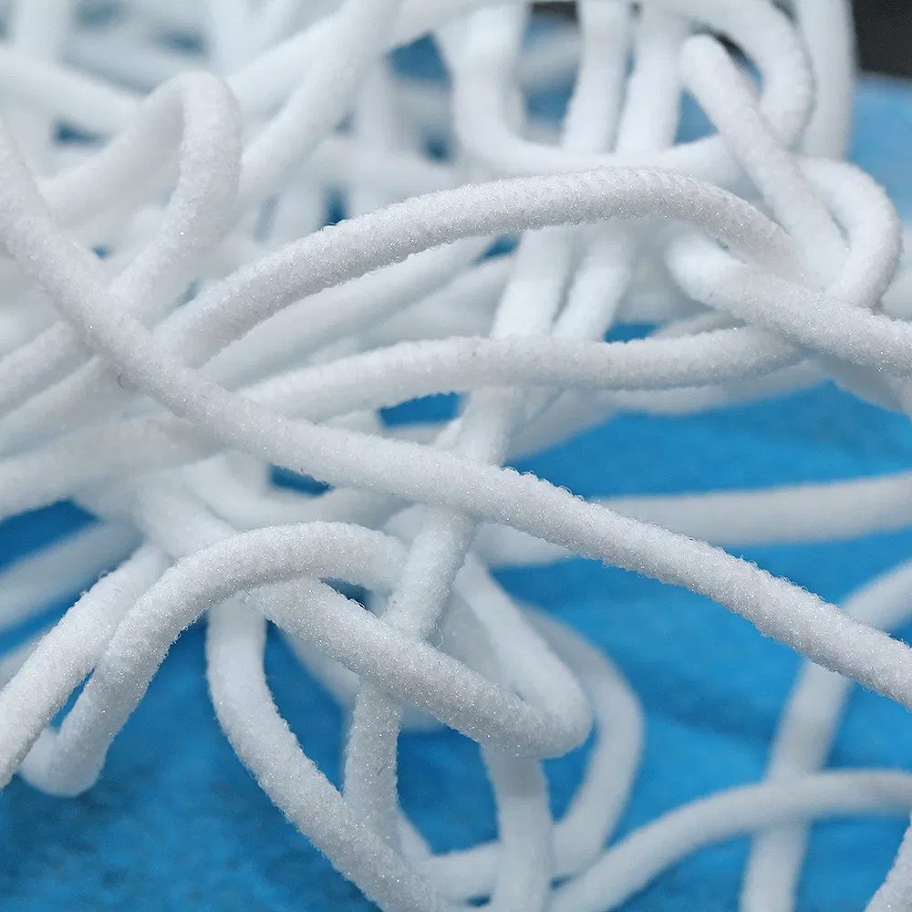 ラウンドフラット弾性バンドフェイスマスク耳ループテープマスク用弾性テープ Kn95 使い捨て